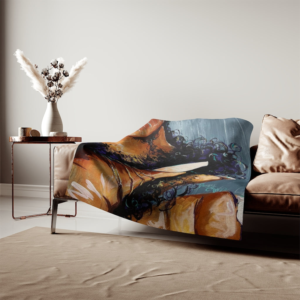 Naturally Black Love X Sweatshirt Blanket