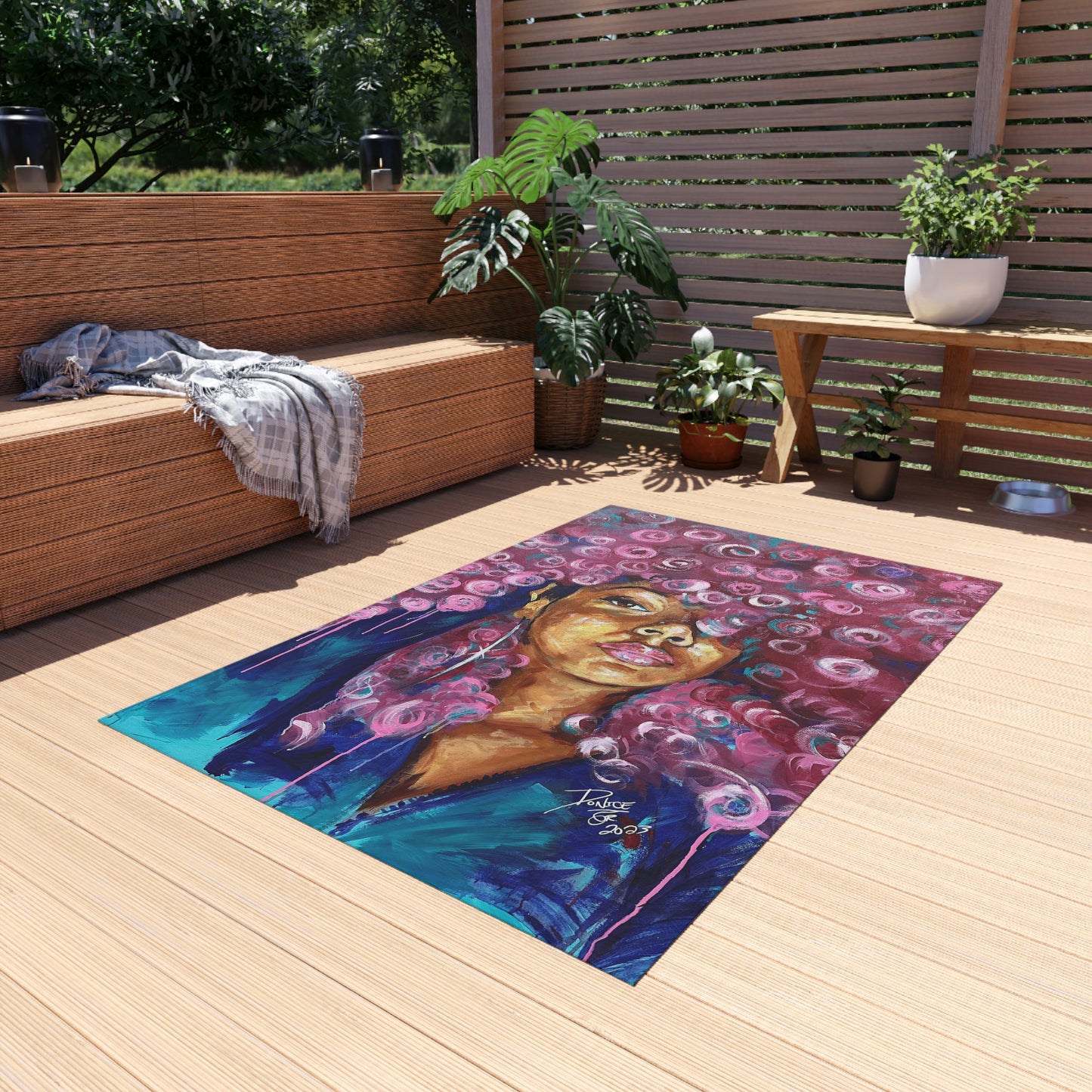 Naturally Rosado Outdoor Rug