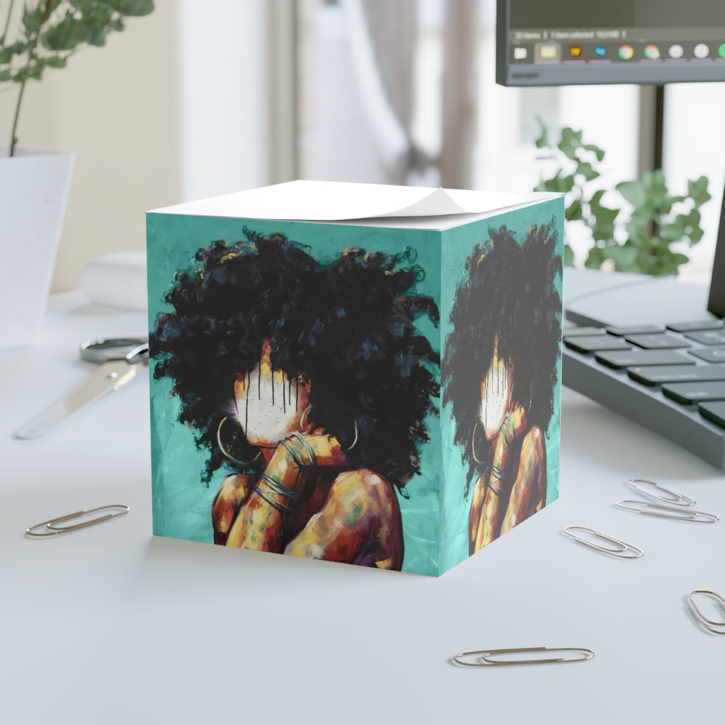 Naturally II TEAL Note Cube