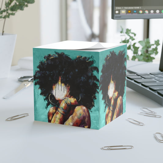 Naturally II TEAL Note Cube