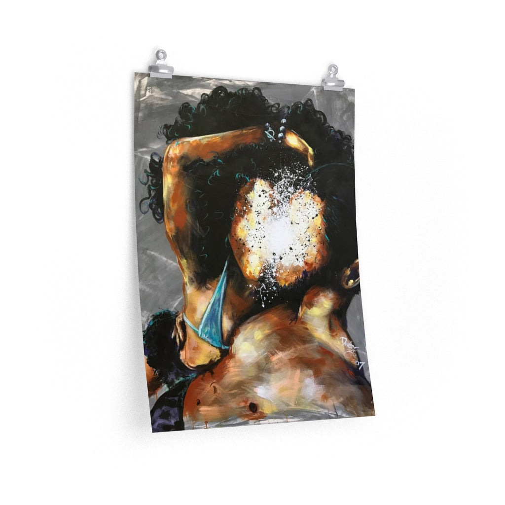 Naturally Black Love III Premium Matte vertical posters