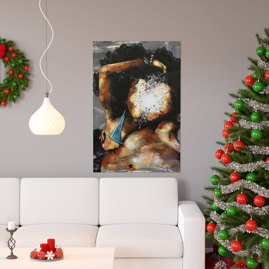 Naturally Black Love III Premium Matte vertical posters