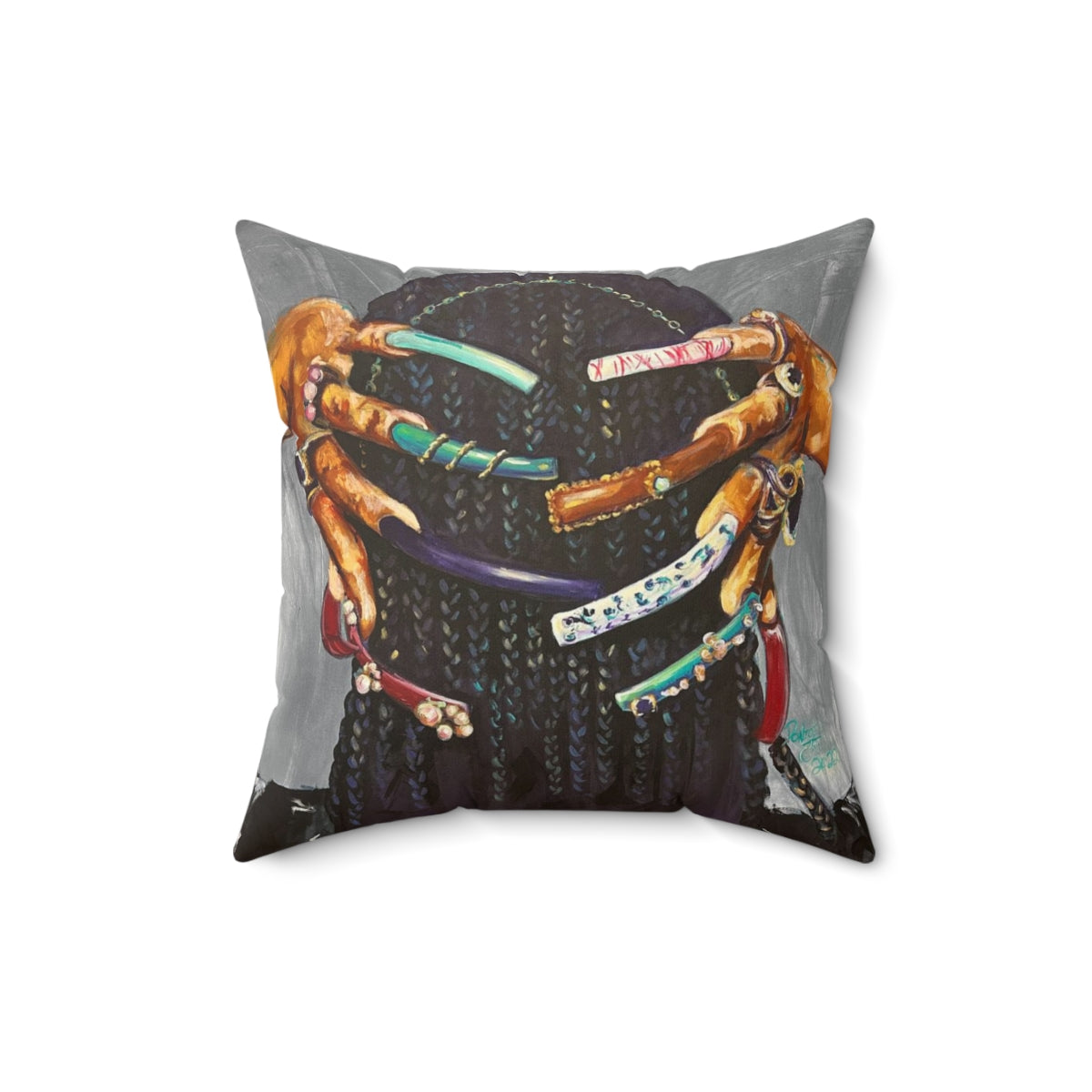 Naturally The Culture I Spun Polyester Square Pillow