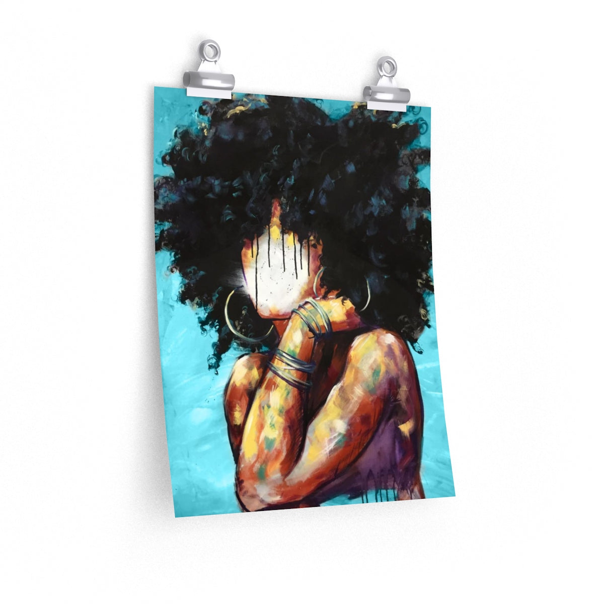 Naturally II BLUE Premium Matte vertical posters