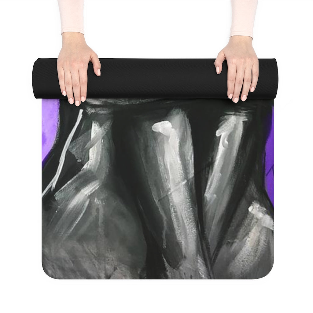 Naturally Queen IX PURPLE Rubber Yoga Mat