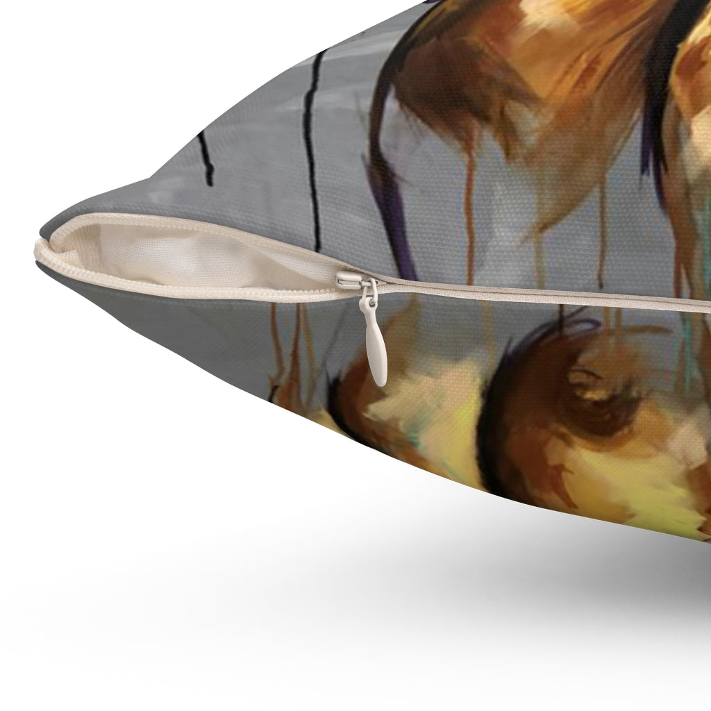 Naturally LXIII Spun Polyester Square Pillow