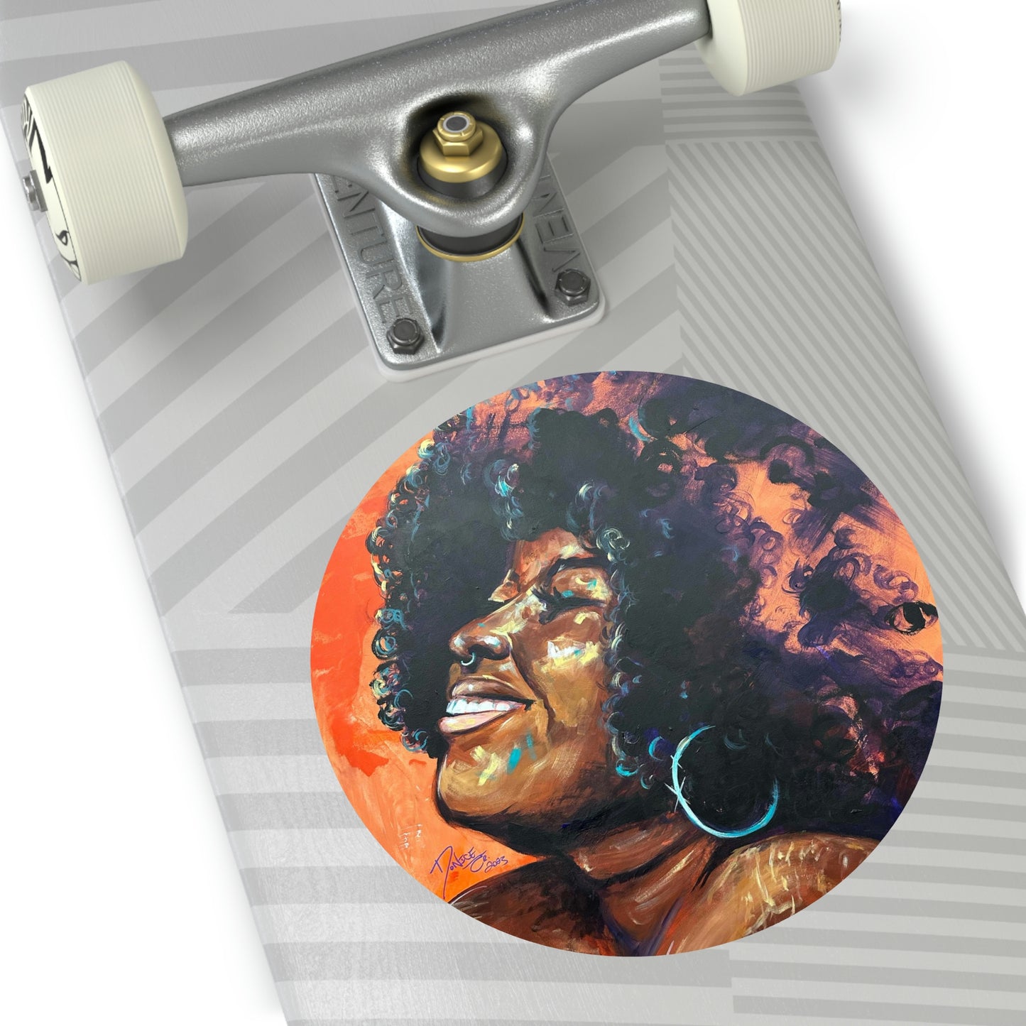 Naturally Stephanie Round Vinyl Stickers