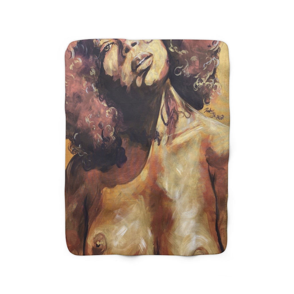 Naturally Nude IV Sherpa Fleece Blanket
