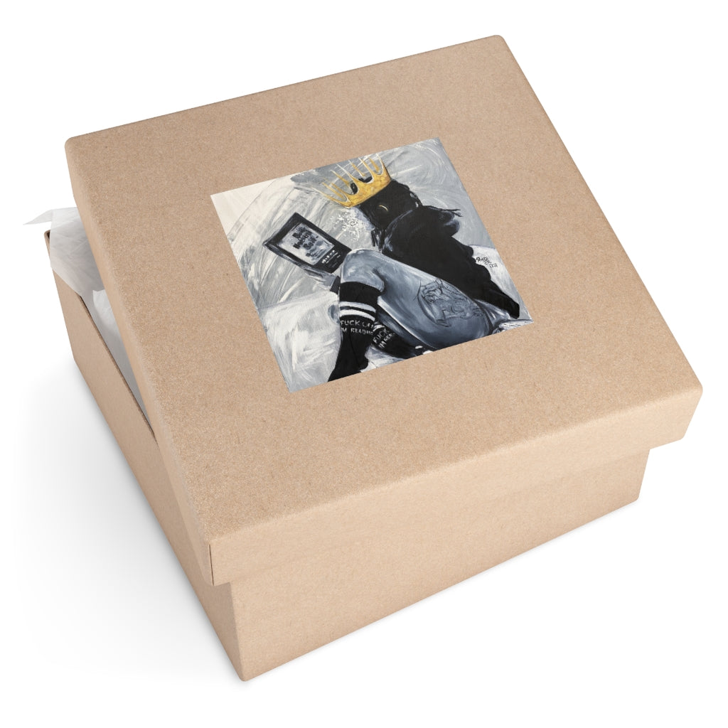 Naturally Queen Dara Square Vinyl Stickers