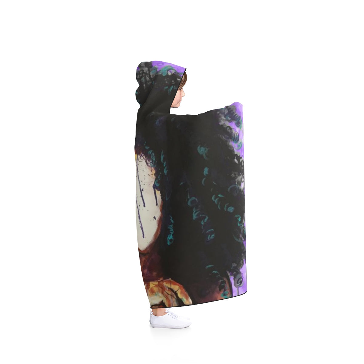 Naturally I PURPLE Hooded Blanket