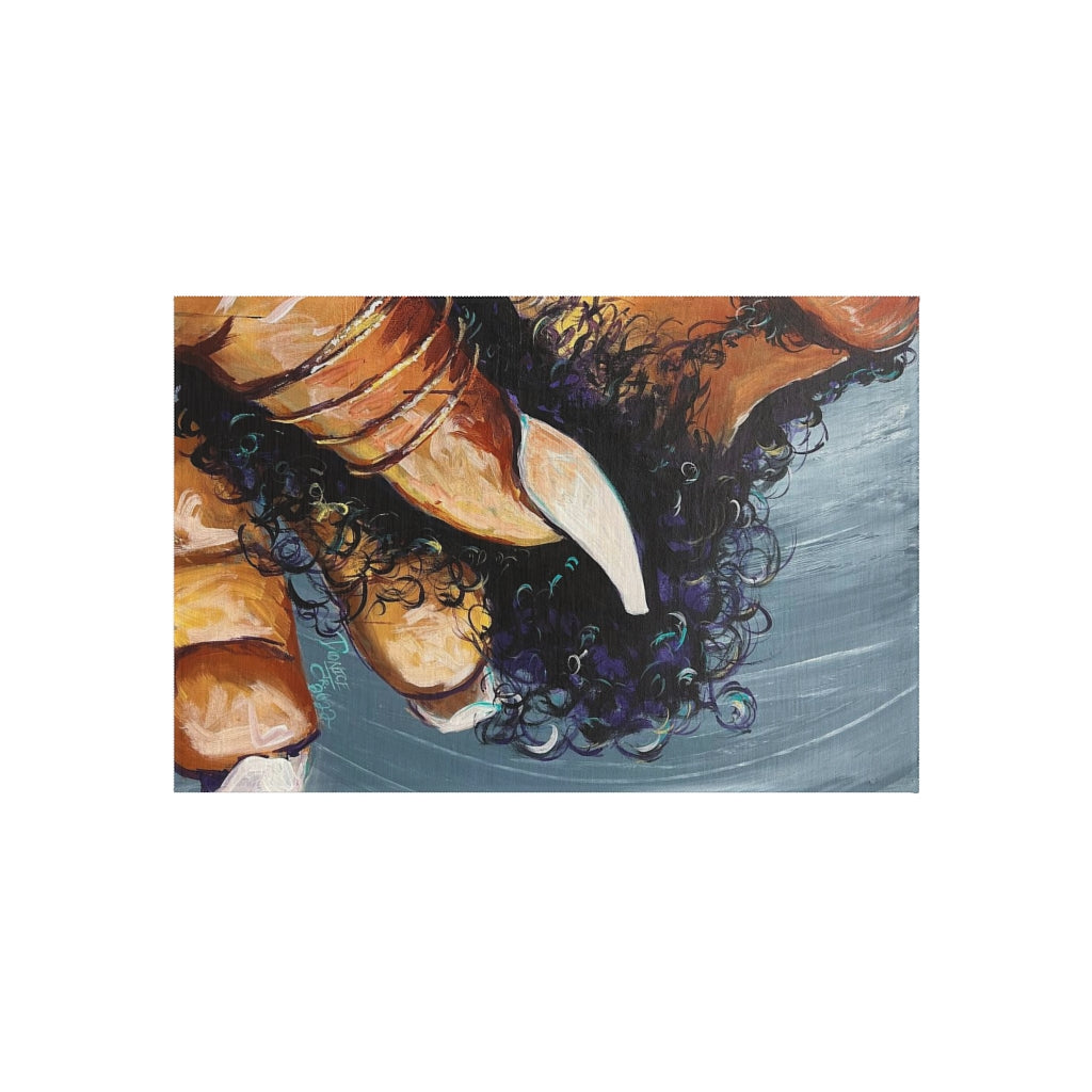 Naturally Black Love X Outdoor Rug