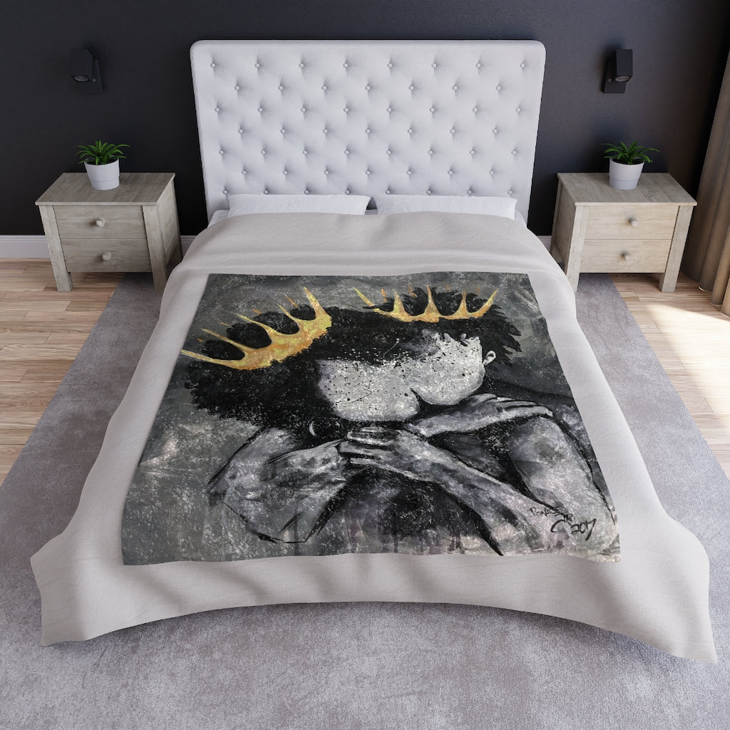 Naturally Royalty Crushed Velvet Blanket