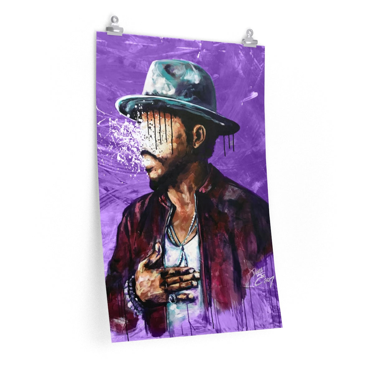 Naturally Charlene PURPLE Premium Matte vertical posters