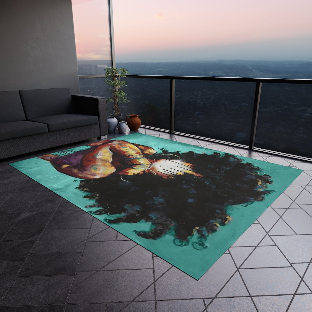 Naturally II TEAL Outdoor Rug