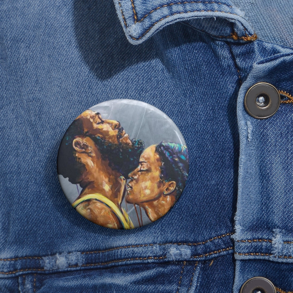 Naturally Love V Custom Pin Buttons