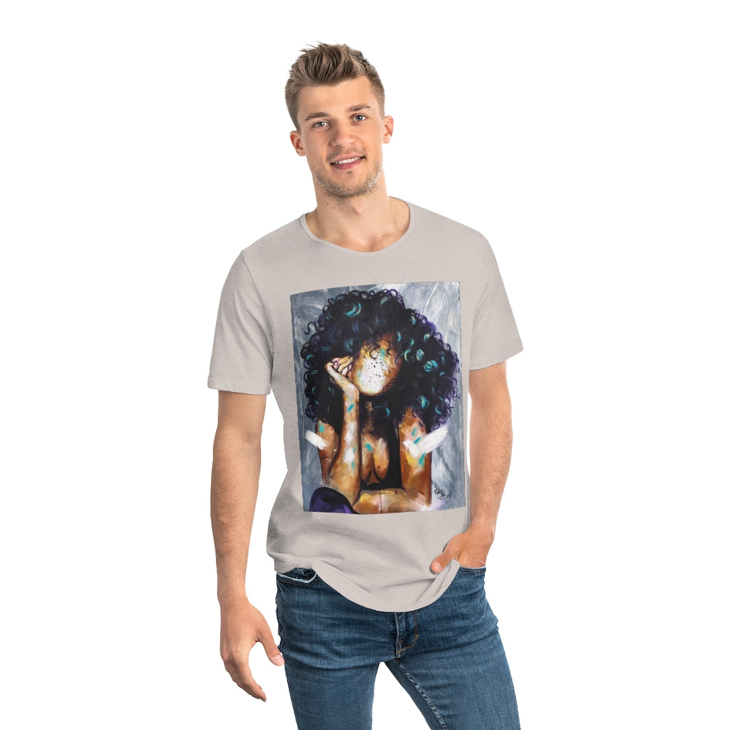 Naturally Kris Men's Jersey Curved Hem Tee
