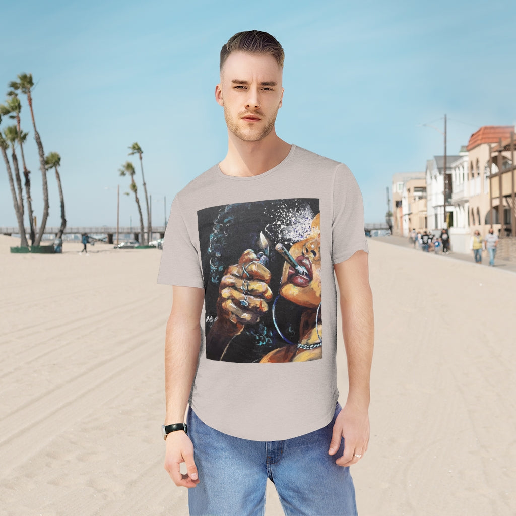 Naturally Dope III Men's Jersey Curved Hem Tee
