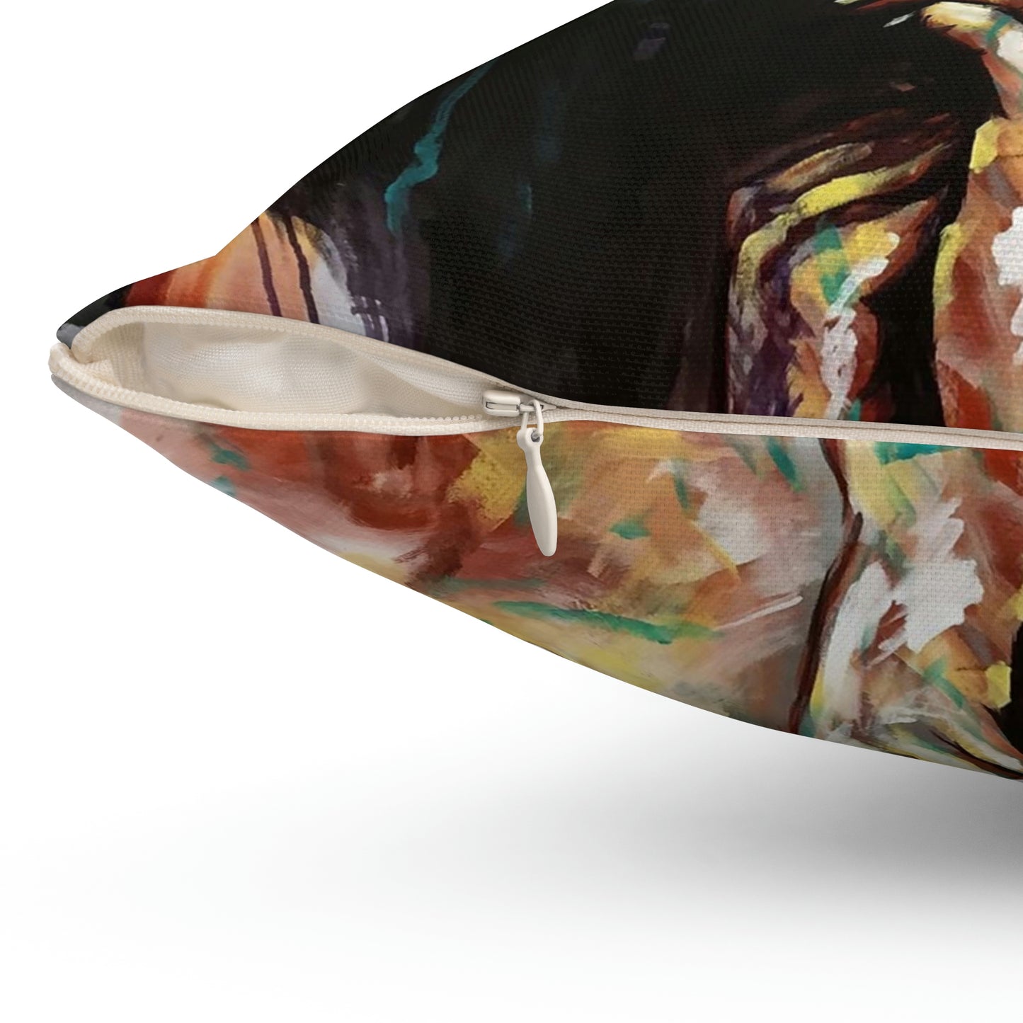 Naturally VI Spun Polyester Square Pillow