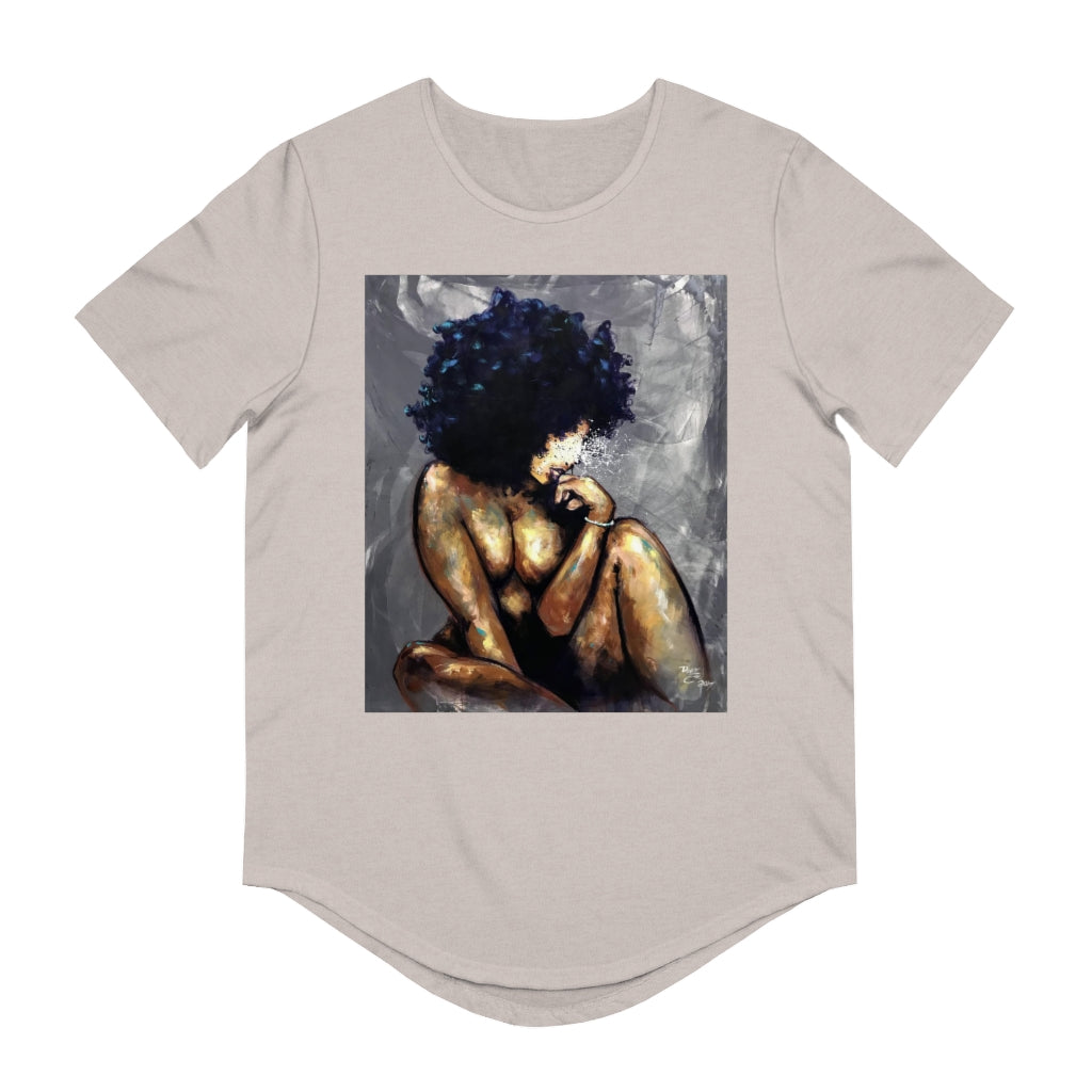 Naturally LV Men's Jersey Curved Hem Tee