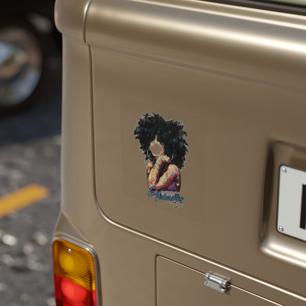 Naturally The Series Transparent Outdoor Stickers, Square