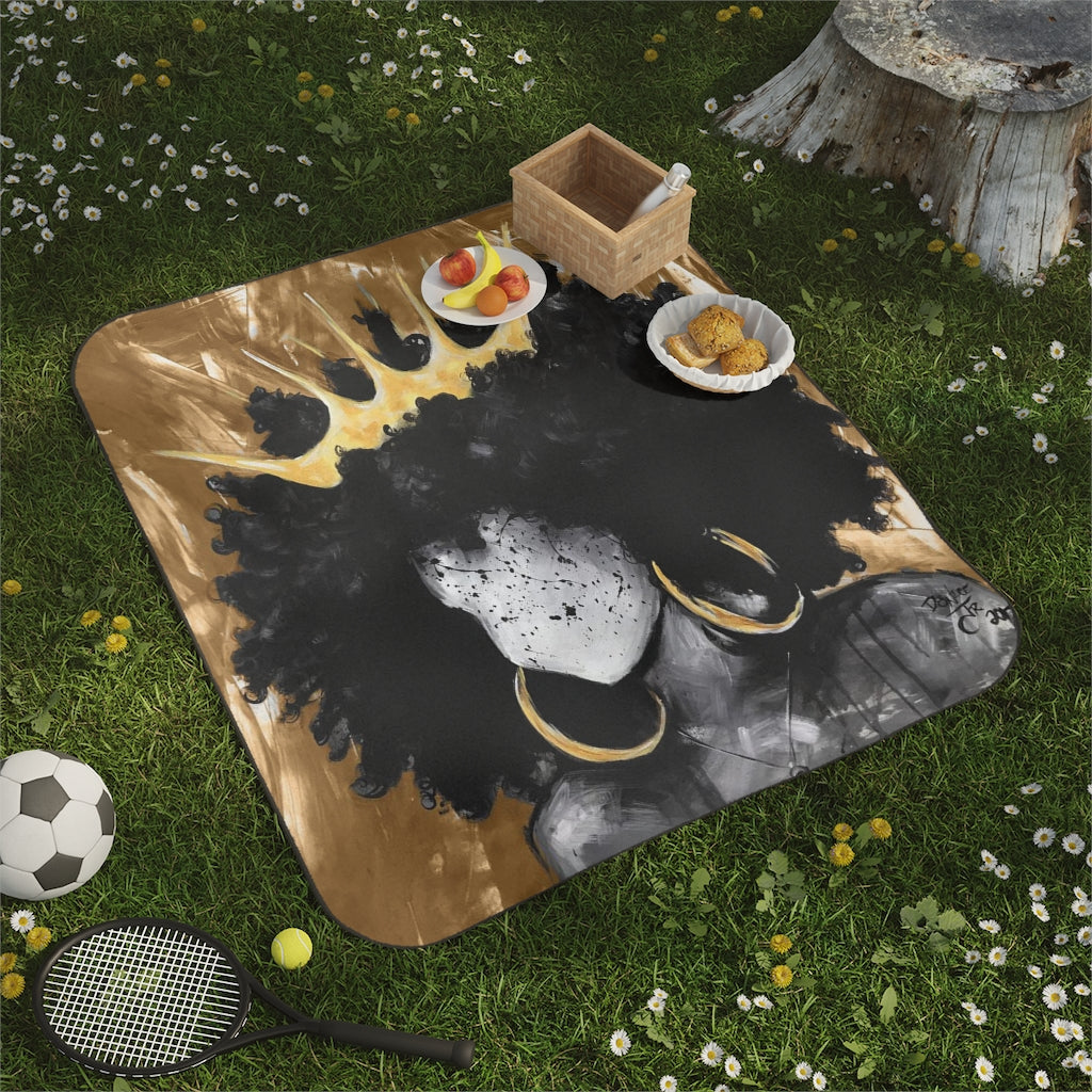 Naturally Queen III GOLD Picnic Blanket