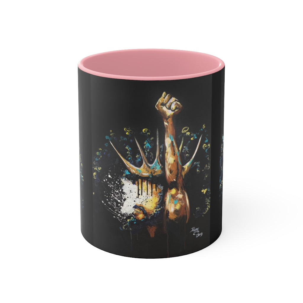 Naturally King and Queen Badu Accent Mug