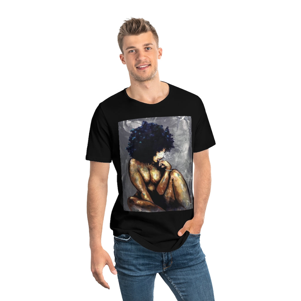 Naturally LV Men's Jersey Curved Hem Tee
