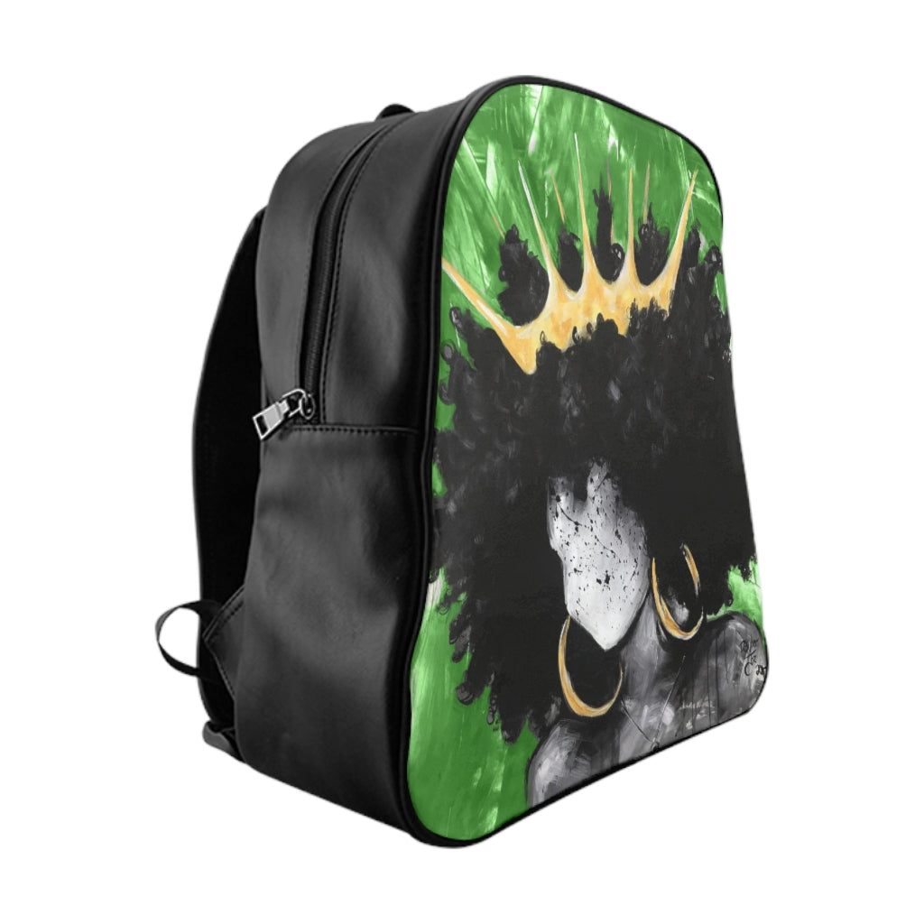 Naturally Queen III GRREEN School Backpack