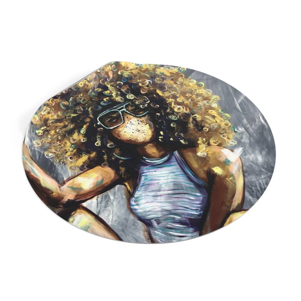 Naturally Nia Round Vinyl Stickers