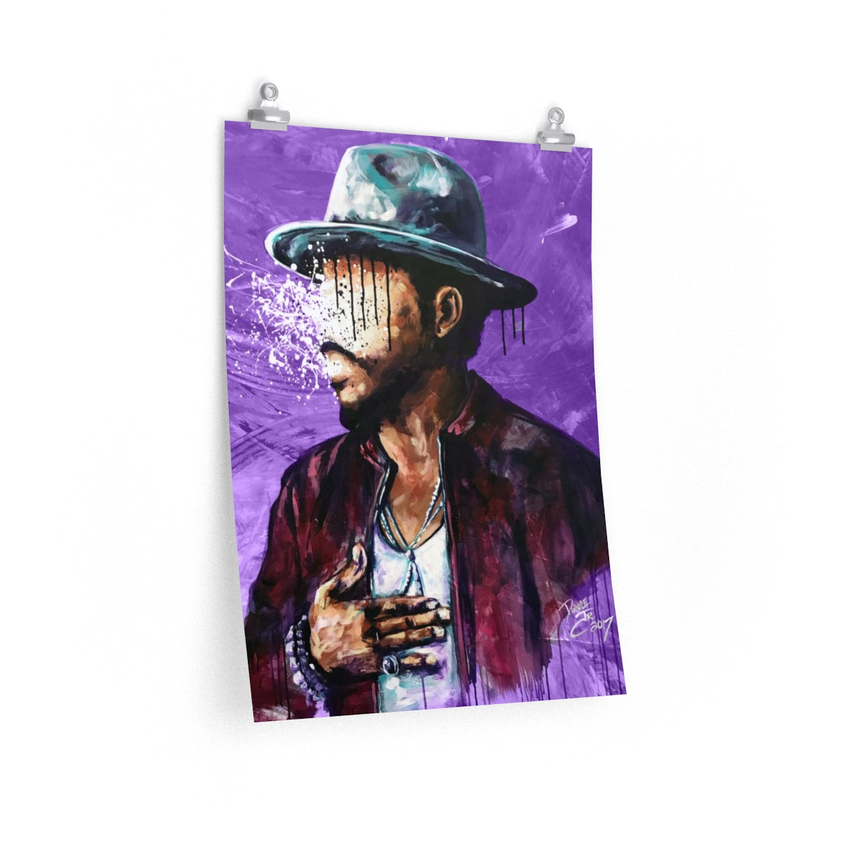 Naturally Charlene PURPLE Premium Matte vertical posters