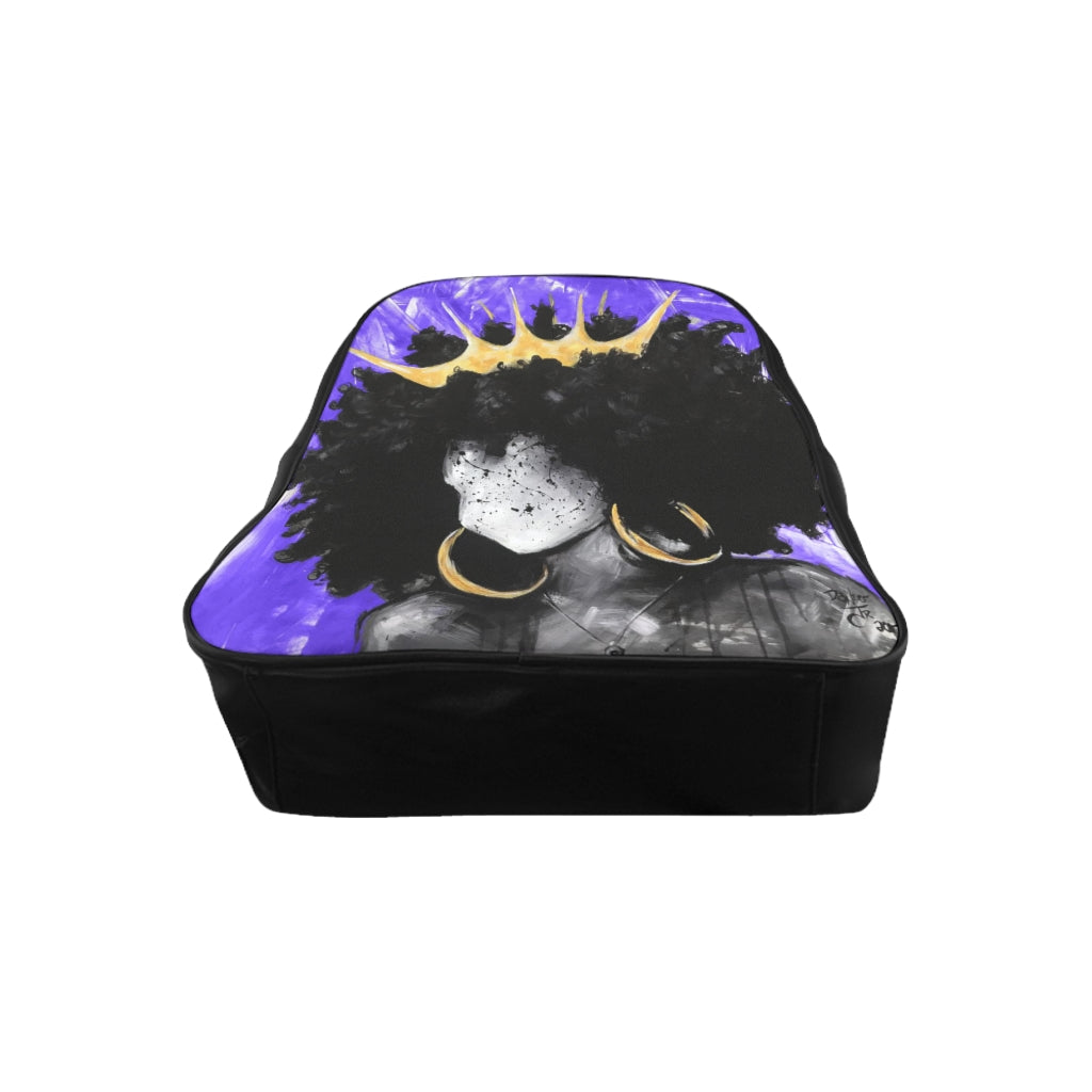 Naturally Queen III PURPLE School Backpack