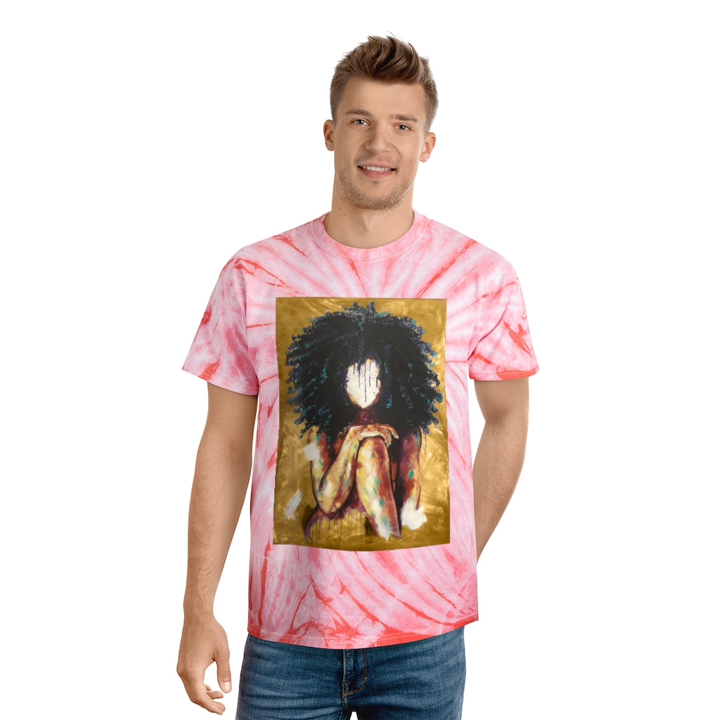 Naturally I GOLD Tie-Dye Tee, Cyclone