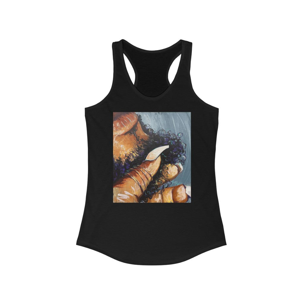 Naturally Black Love X Women's Ideal Racerback Tank