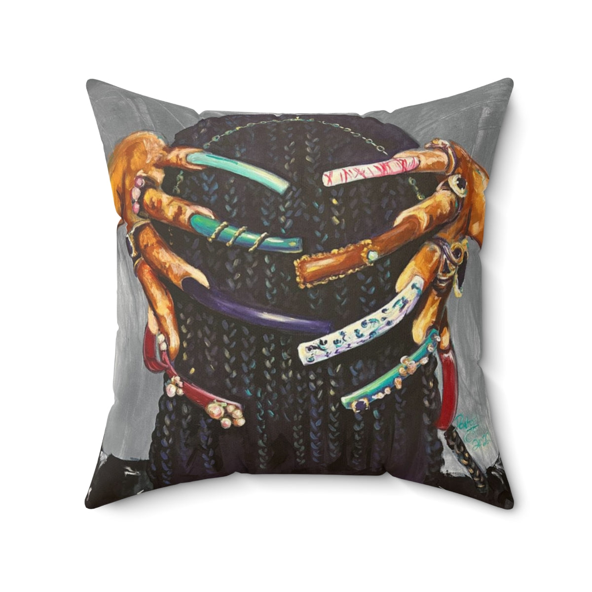 Naturally The Culture I Spun Polyester Square Pillow