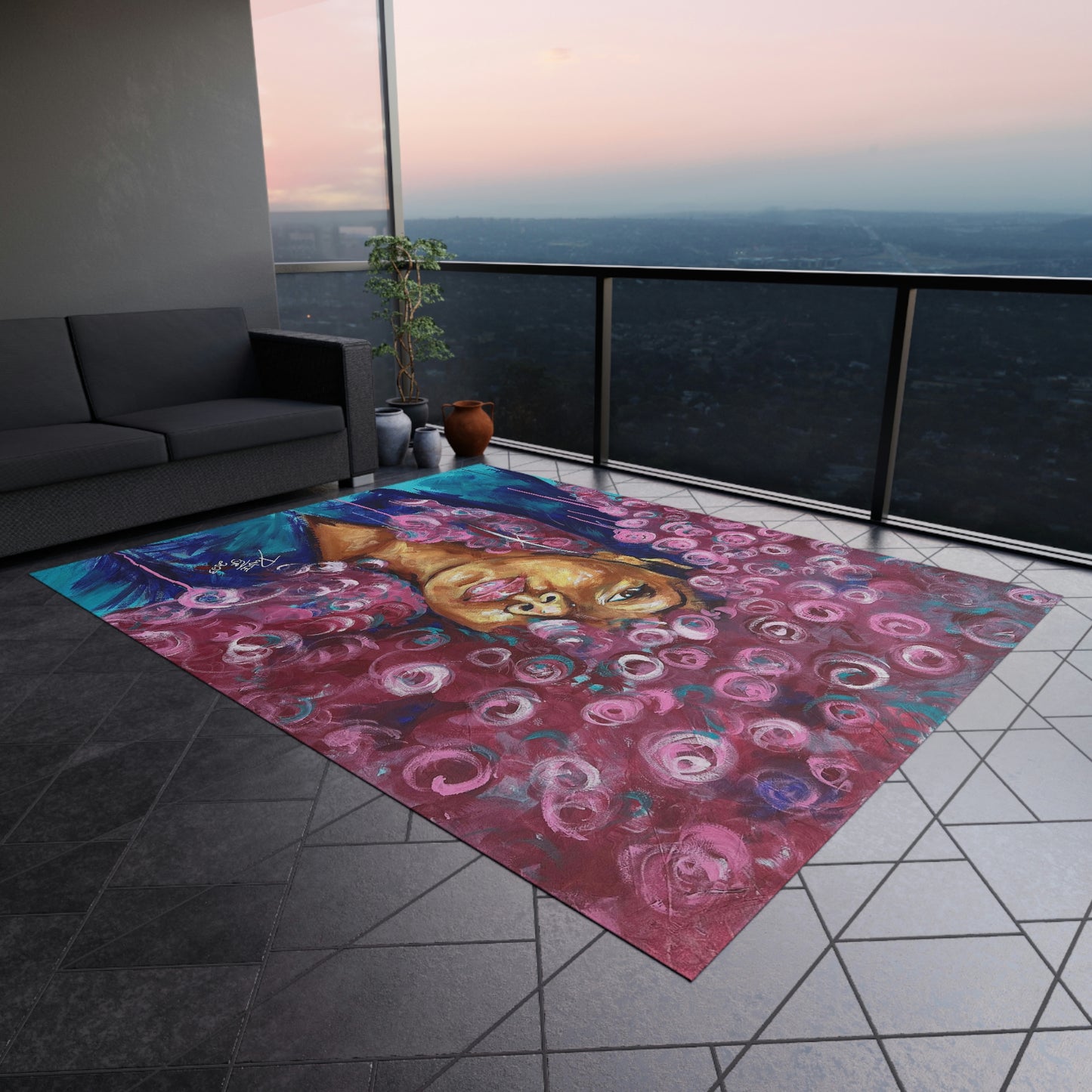 Naturally Rosado Outdoor Rug