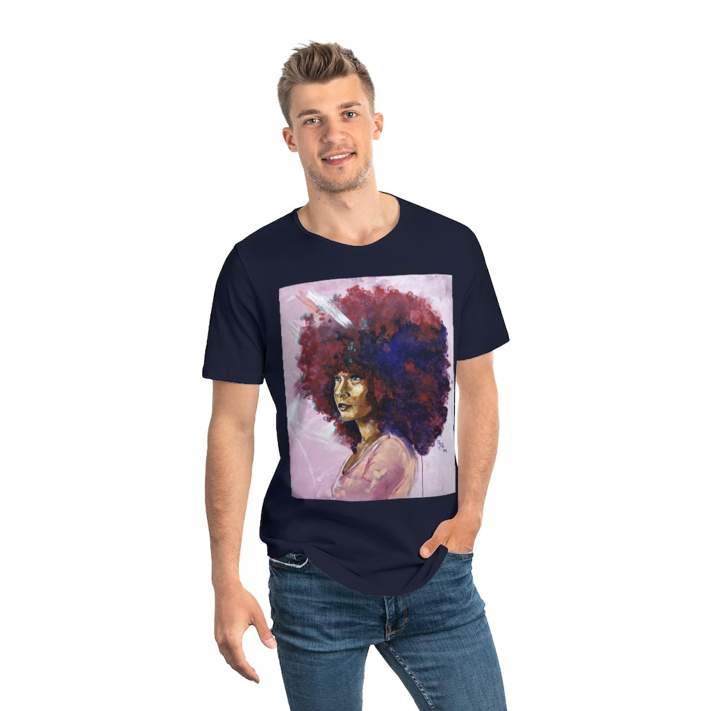Naturally Kayla Madonna Men's Jersey Curved Hem Tee