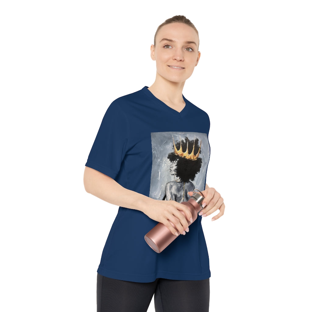 Naturally Queen XXII Women's Performance V-Neck T-Shirt