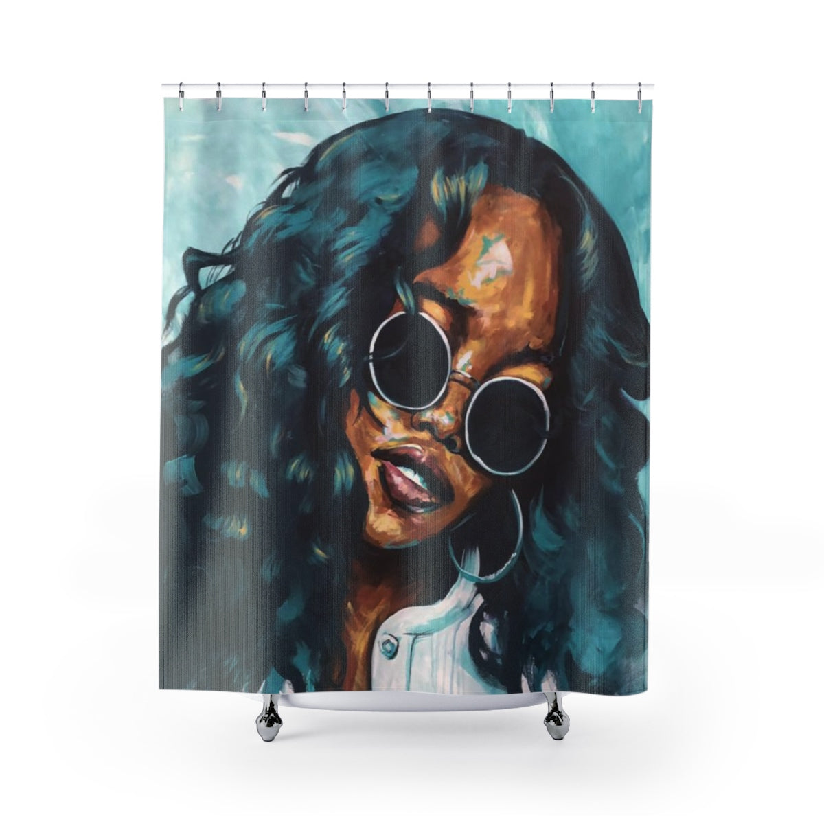Naturally H.E.R. Shower Curtains