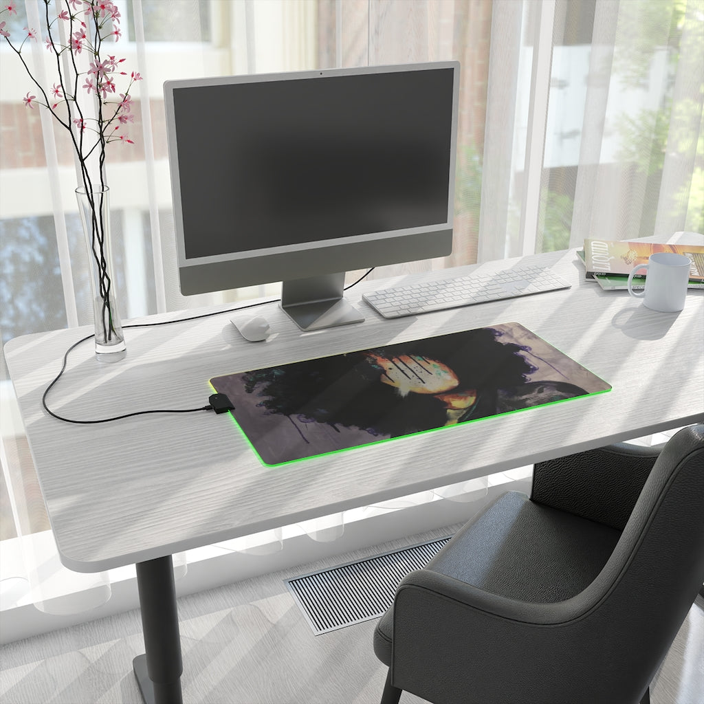 Naturally David LED Gaming Mouse Pad