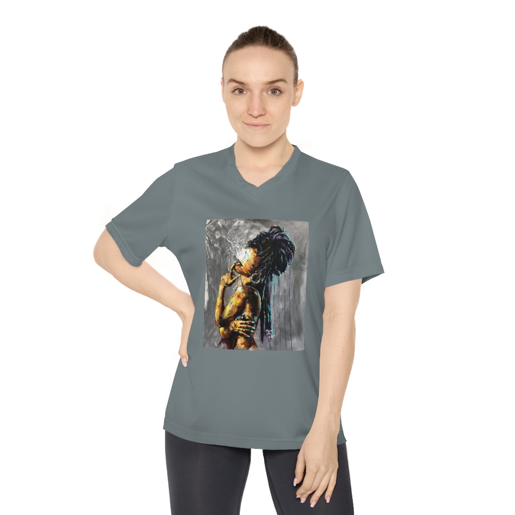 Naturally LVIII Women's Performance V-Neck T-Shirt