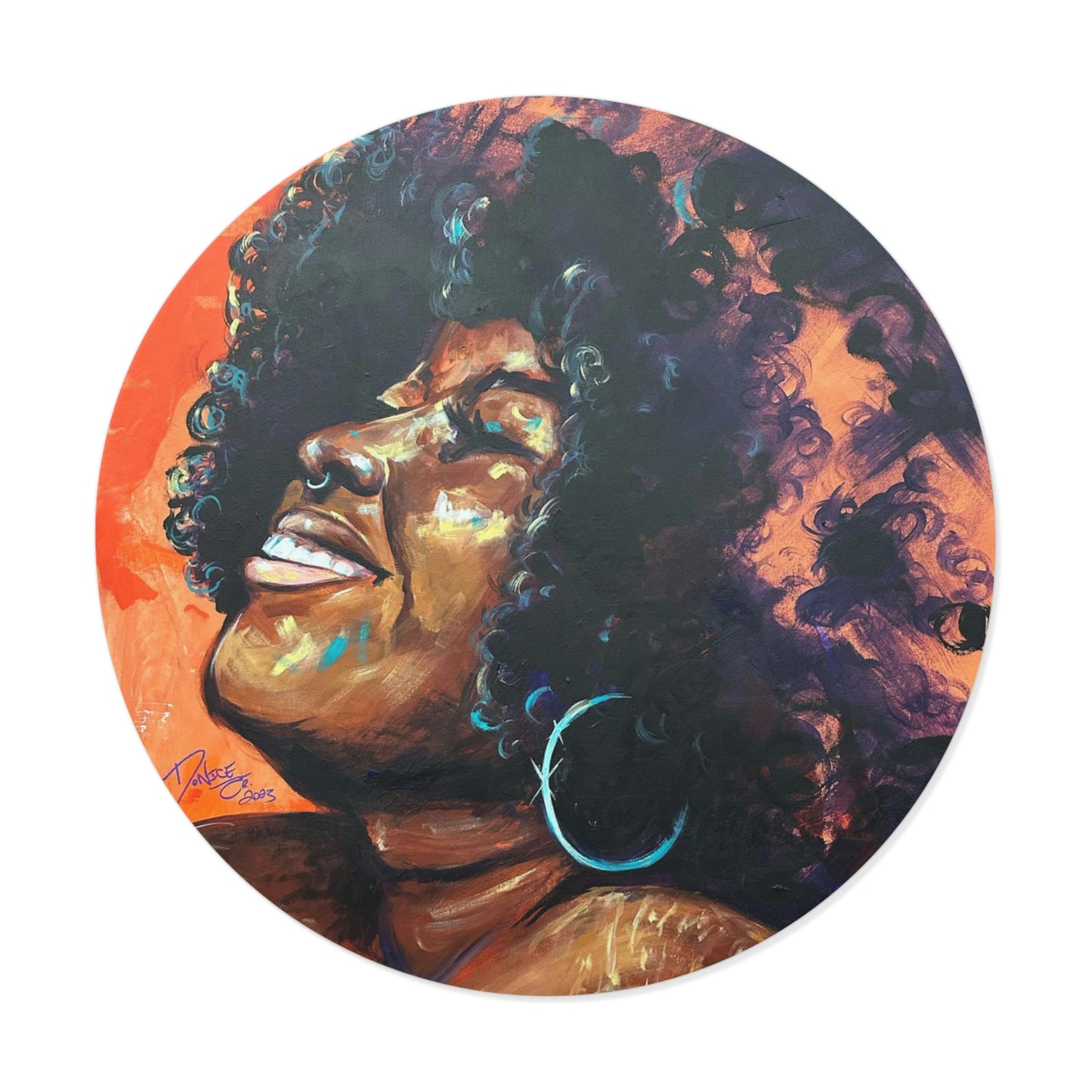 Naturally Stephanie Round Vinyl Stickers