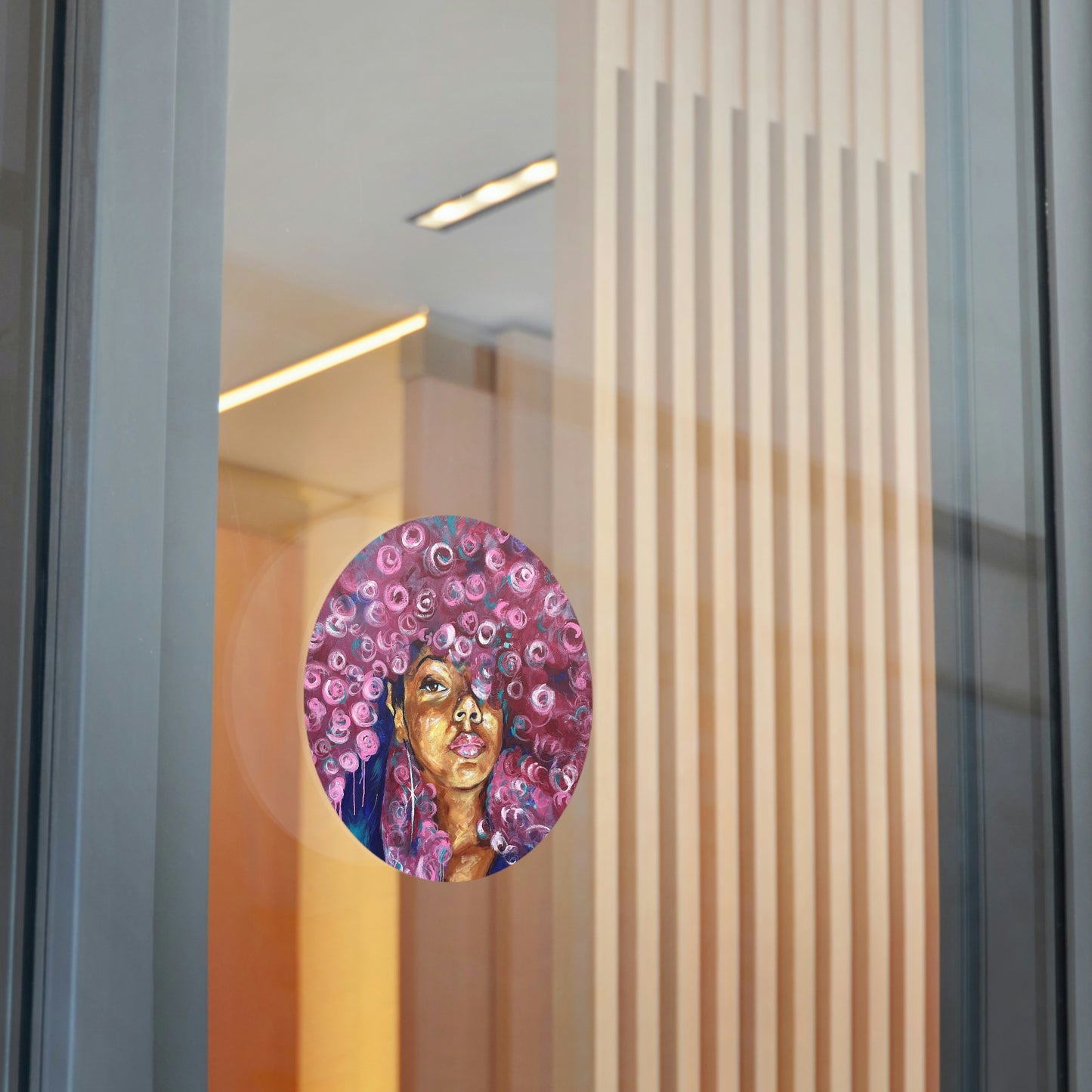 Naturally Rosado Round Vinyl Stickers