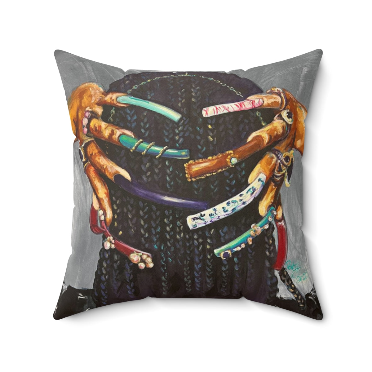Naturally The Culture I Spun Polyester Square Pillow