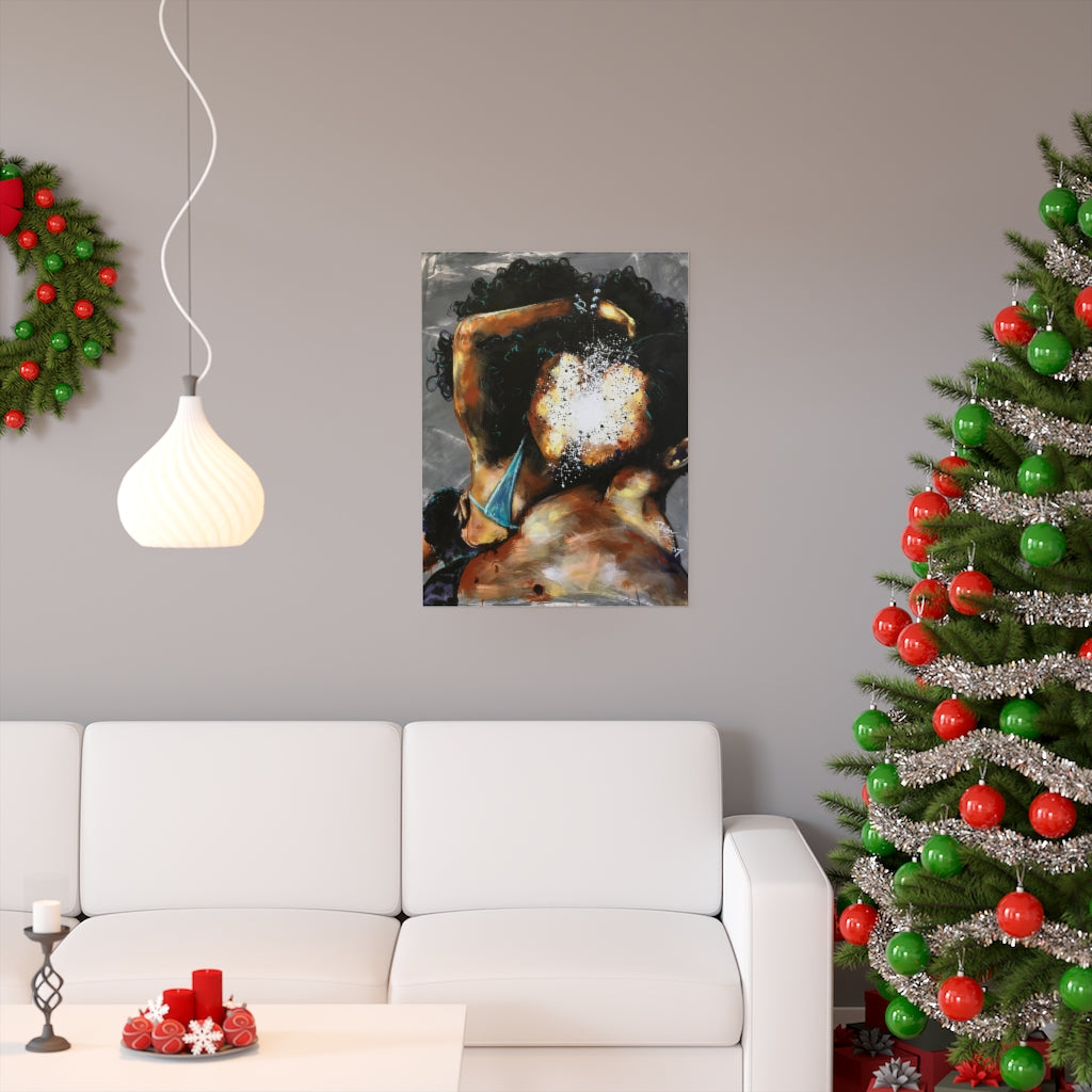 Naturally Black Love III Premium Matte vertical posters