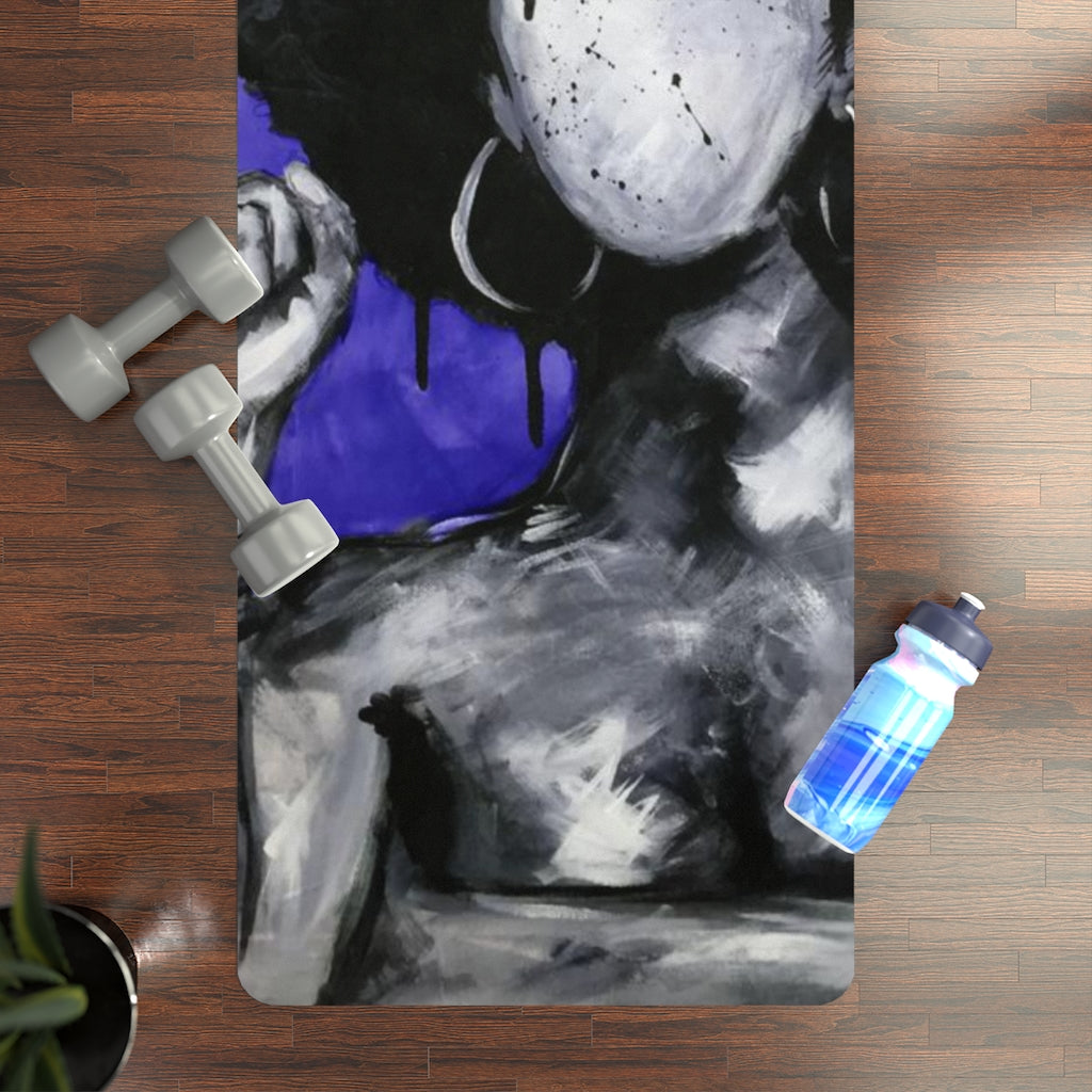 Naturally Queen PURPLE Rubber Yoga Mat