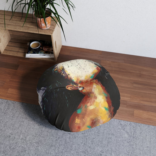 Naturally XVI Tufted Floor Pillow, Round