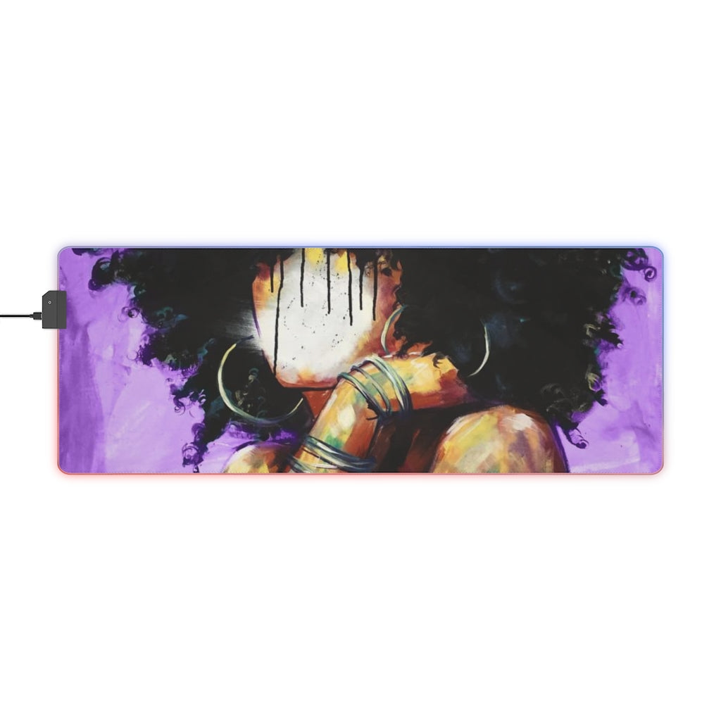 Naturally II PUEPLE LED Gaming Mouse Pad