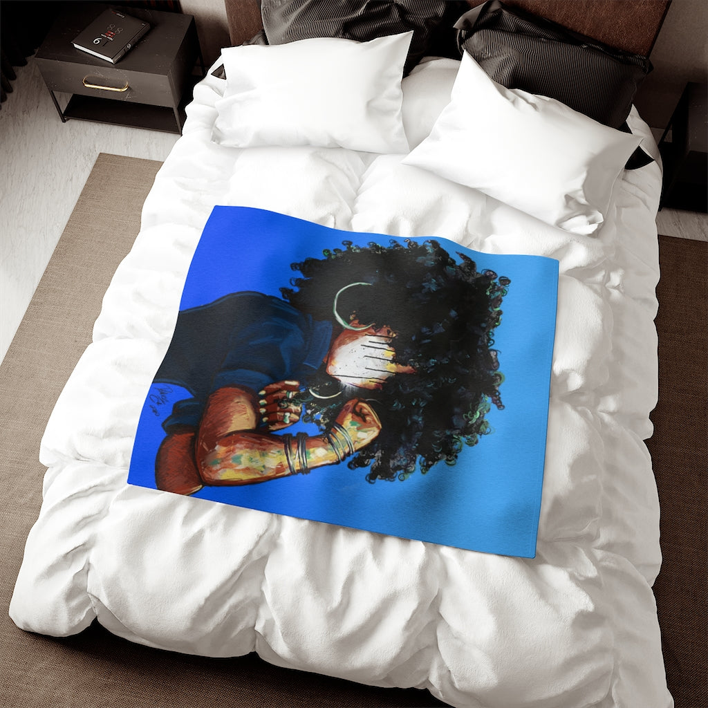 Naturally the Riveter BLUESweatshirt Blanket
