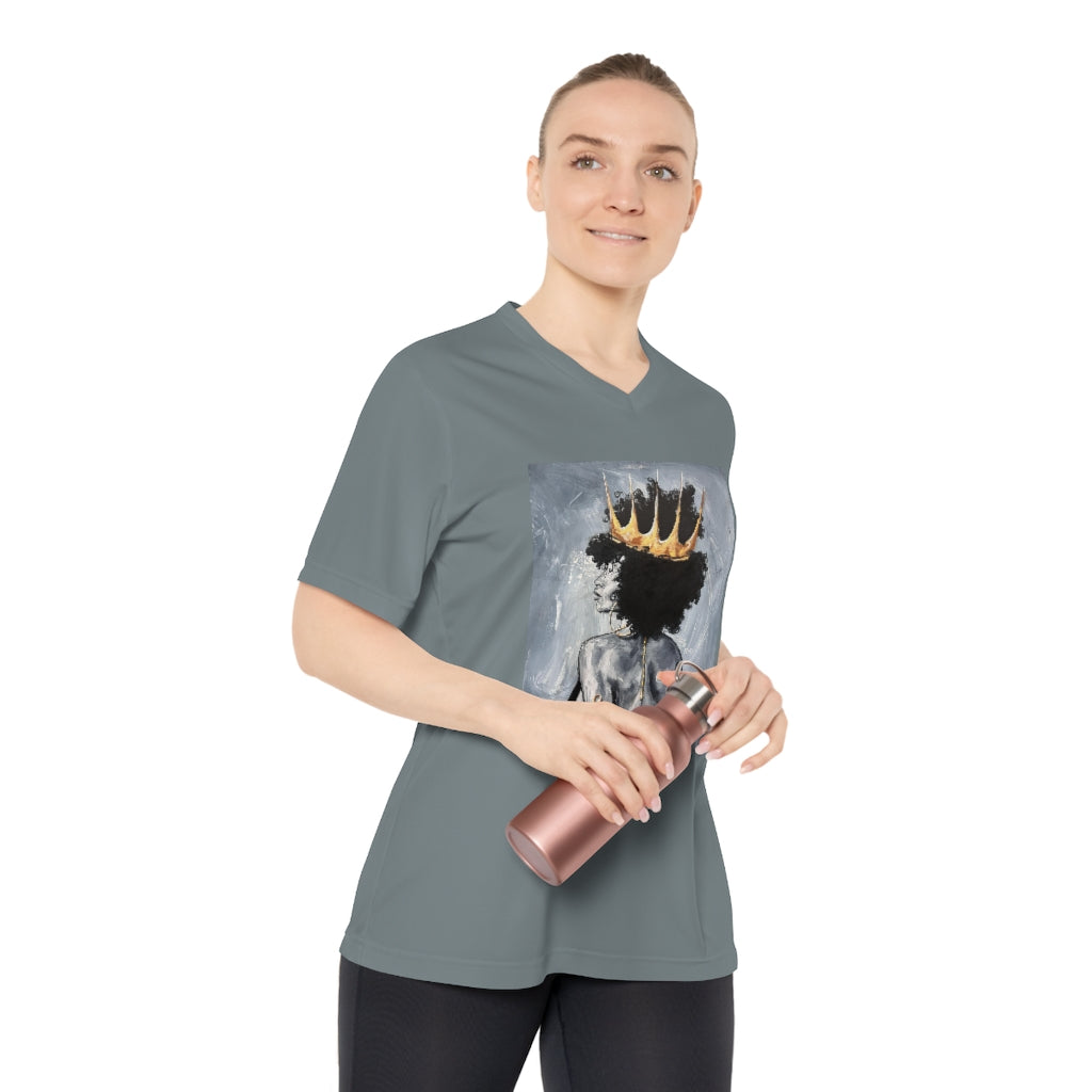 Naturally Queen XXII Women's Performance V-Neck T-Shirt