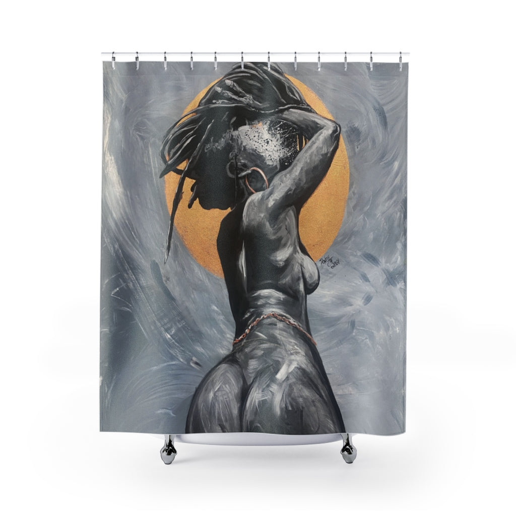 Naturally Nude V Shower Curtains
